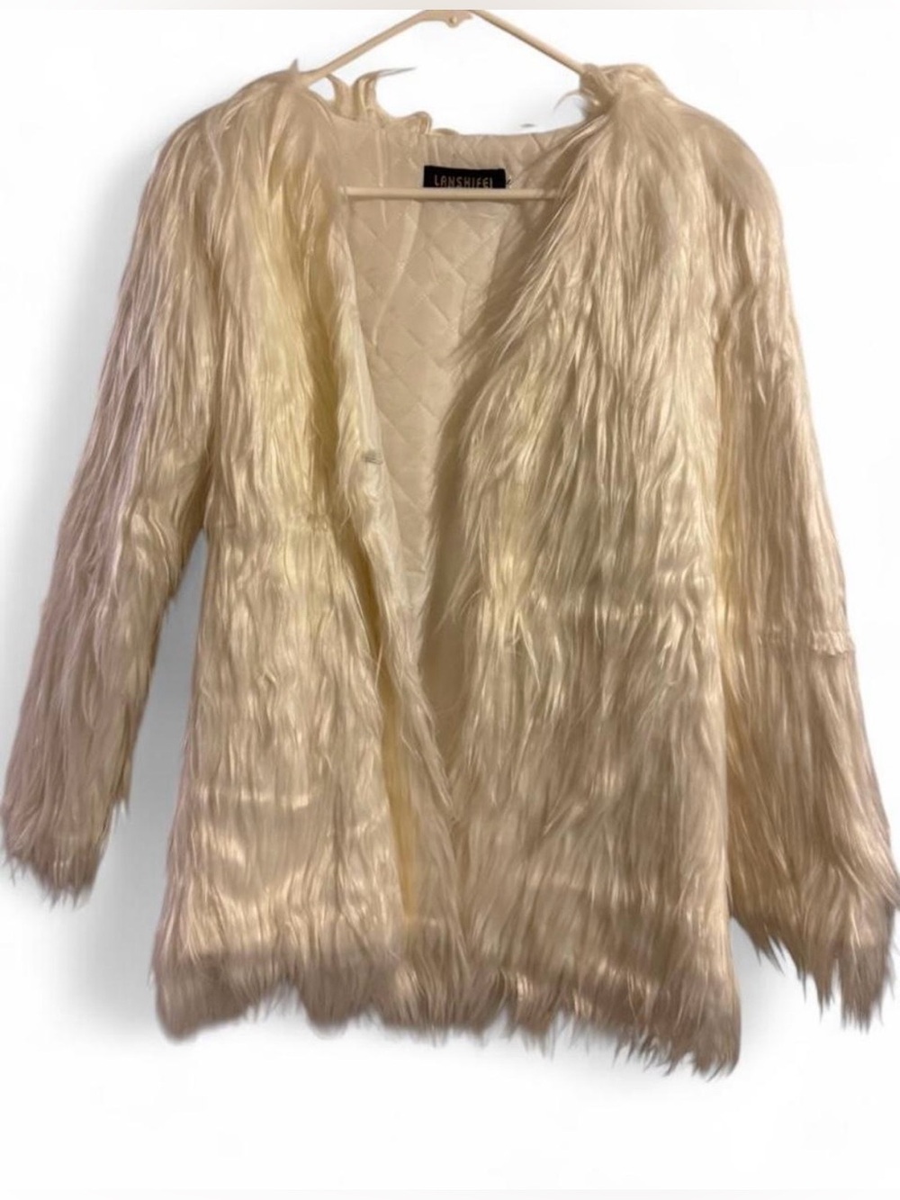✨ 3 for 18$✨ White Faux Fur Shag Jacket / Coat